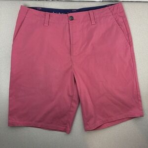 Johnnie-O Prep Formance Shorts Mens 34x9 Pink Brick‎ Bamboo Poly Blend JMSH1280